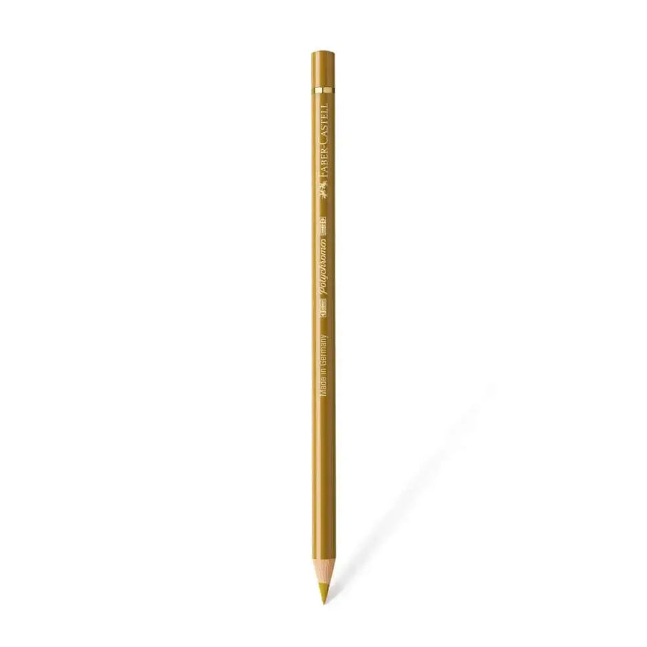 Faber Castell Polychromos Colour Pencil - Single Pencil - Green Colour Shades - Green Gold - Colour Pencil