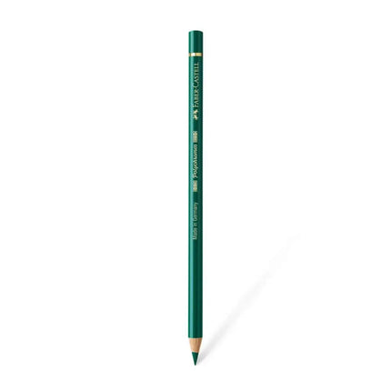 Faber Castell Polychromos Colour Pencil - Single Pencil - Green Colour Shades - Hookers Green - Colour Pencil