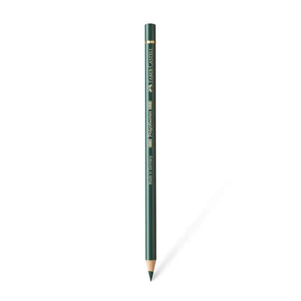 Faber Castell Polychromos Colour Pencil - Single Pencil - Green Colour Shades - Juniper Green - Colour Pencil