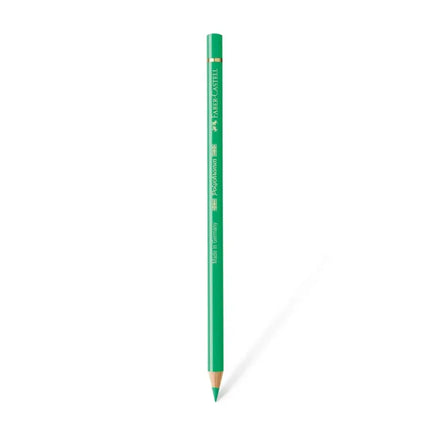 Faber Castell Polychromos Colour Pencil - Single Pencil - Green Colour Shades - Light Phthalo Green - Colour Pencil