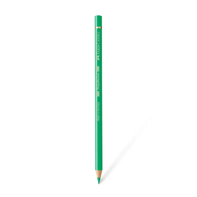Faber Castell Polychromos Colour Pencil - Single Pencil - Green Colour Shades - Light Phthalo Green - Colour Pencil