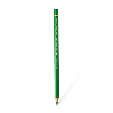 Faber Castell Polychromos Colour Pencil - Single Pencil - Green Colour Shades - Permanent Green - Colour Pencil