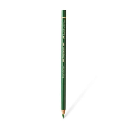 Faber Castell Polychromos Colour Pencil - Single Pencil - Green Colour Shades - Permanent Green Olive - Colour Pencil
