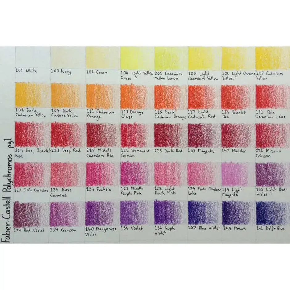 Faber Castell Polychromos Colour Pencil - Single Pencil - Metallic Colour Shades - Colour Pencil