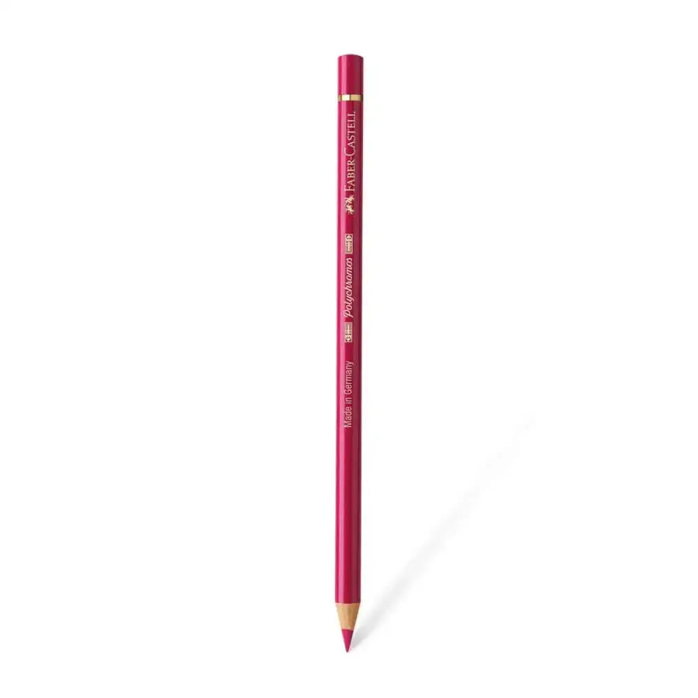 Faber Castell Polychromos Colour Pencil - Single Pencil - Pink Colour Shades - Pink Carmine - Colour Pencil