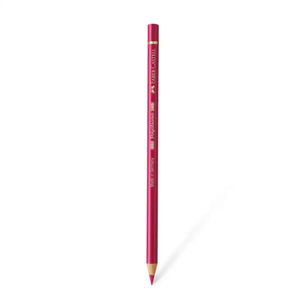 Faber Castell Polychromos Colour Pencil - Single Pencil - Pink Colour Shades - Pink Carmine - Colour Pencil