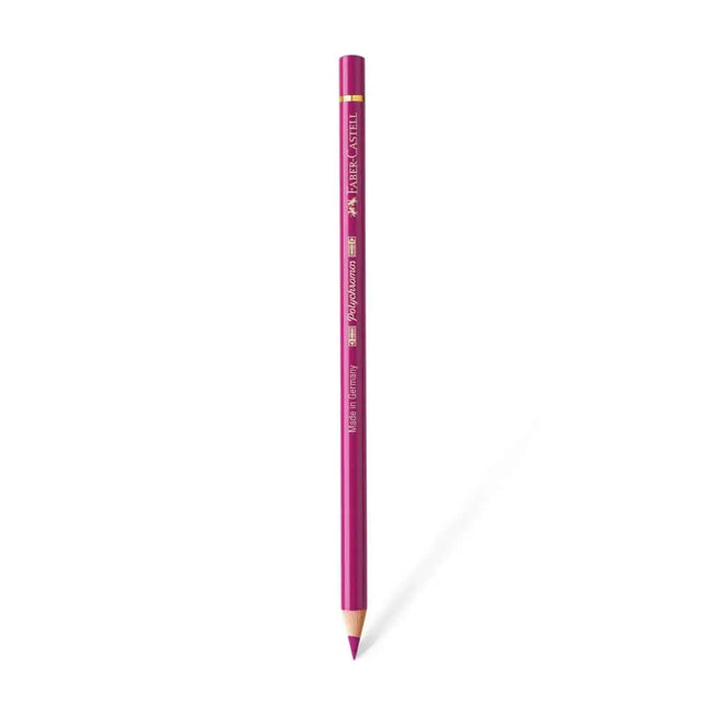 Faber Castell Polychromos Colour Pencil - Single Pencil - Pink Colour Shades - Middle Purple Pink - Colour Pencil