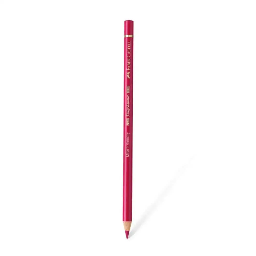 Faber Castell Polychromos Colour Pencil - Single Pencil - Red Shades - Alizarin Crimson - Colour Pencil