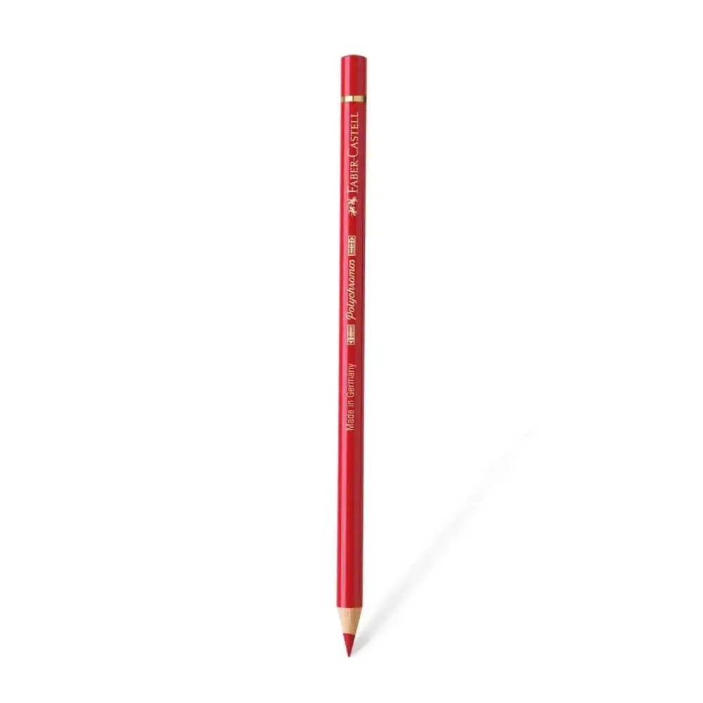 Faber Castell Polychromos Colour Pencil - Single Pencil - Red Shades - Deep Red - Colour Pencil