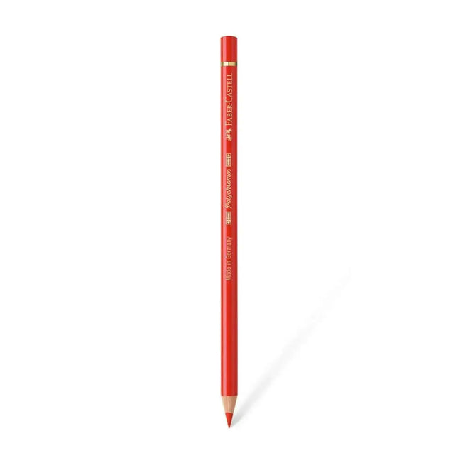 Faber Castell Polychromos Colour Pencil - Single Pencil - Red Shades - Light Cadmium Red - Colour Pencil