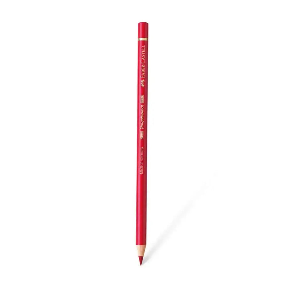 Faber Castell Polychromos Colour Pencil - Single Pencil - Red Shades - Permanent Carmine - Colour Pencil