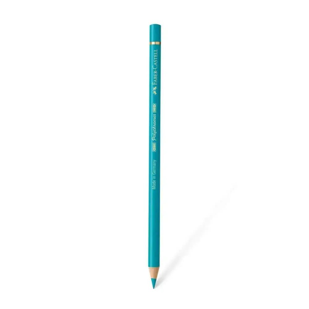 Faber Castell Polychromos Colour Pencil - Single Pencil - Turquoise Colour Shades - Cobalt Green - Colour Pencil