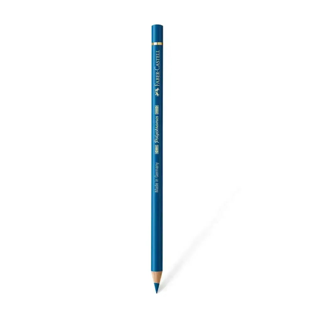 Faber Castell Polychromos Colour Pencil - Single Pencil - Turquoise Colour Shades - Bluish Turquoise - Colour Pencil