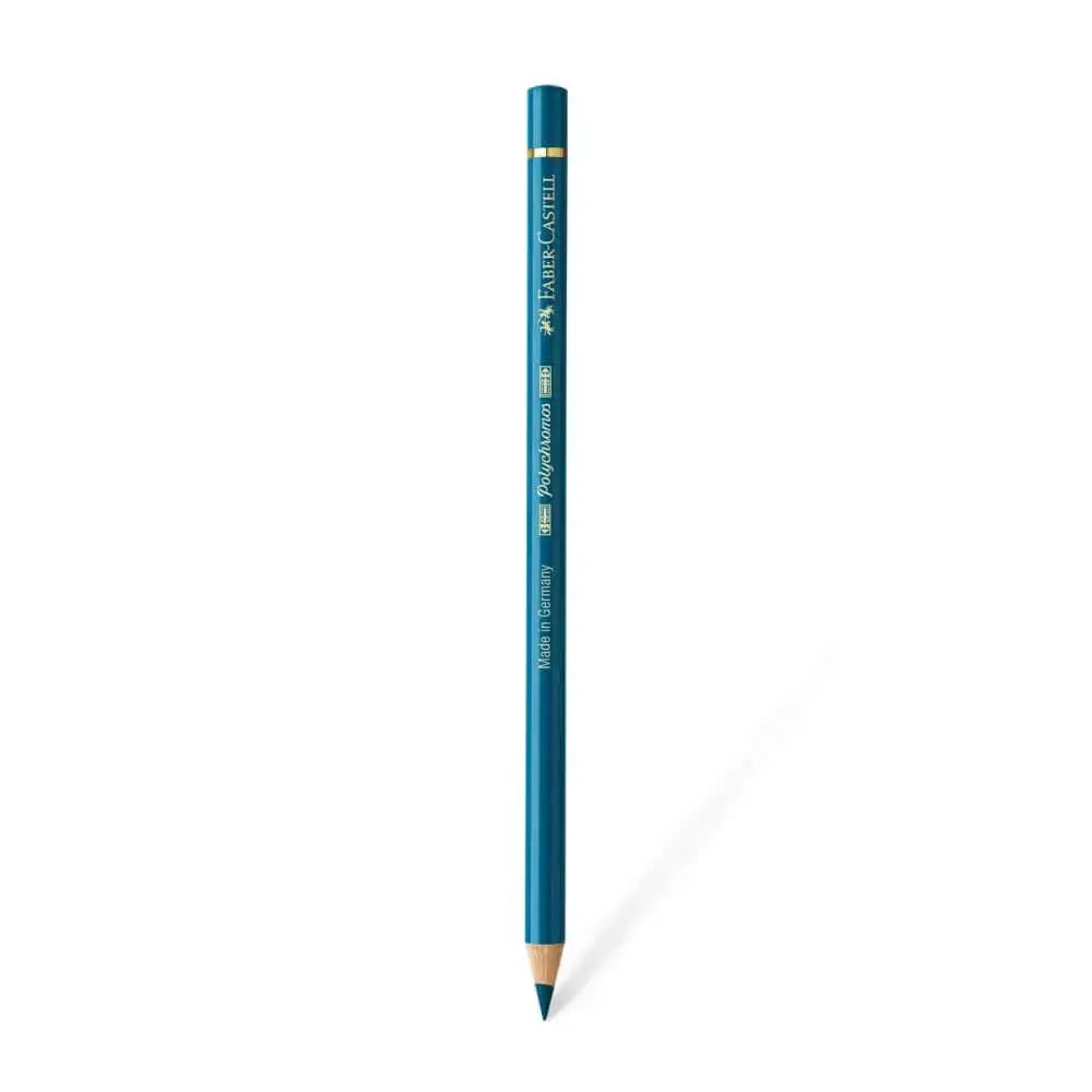 Faber Castell Polychromos Colour Pencil - Single Pencil - Turquoise Colour Shades - Helio Turquoise - Colour Pencil
