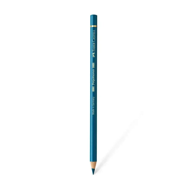 Faber Castell Polychromos Colour Pencil - Single Pencil - Turquoise Colour Shades - Helio Turquoise - Colour Pencil