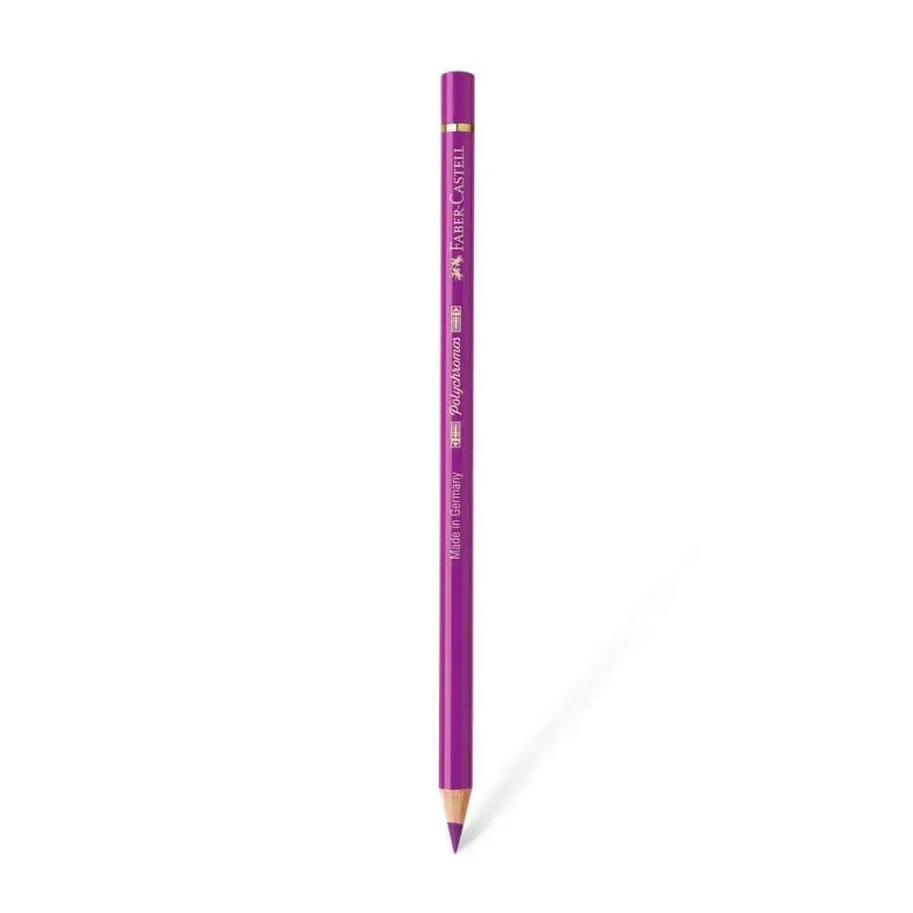 Faber Castell Polychromos Colour Pencil - Single Pencil - Violet Colour Shades - Crimson - Colour Pencil