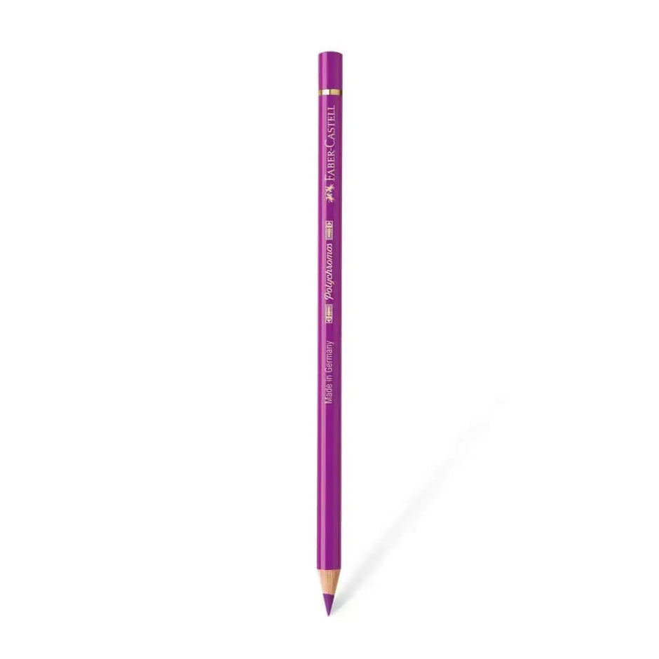 Faber Castell Polychromos Colour Pencil - Single Pencil - Violet Colour Shades - Crimson - Colour Pencil