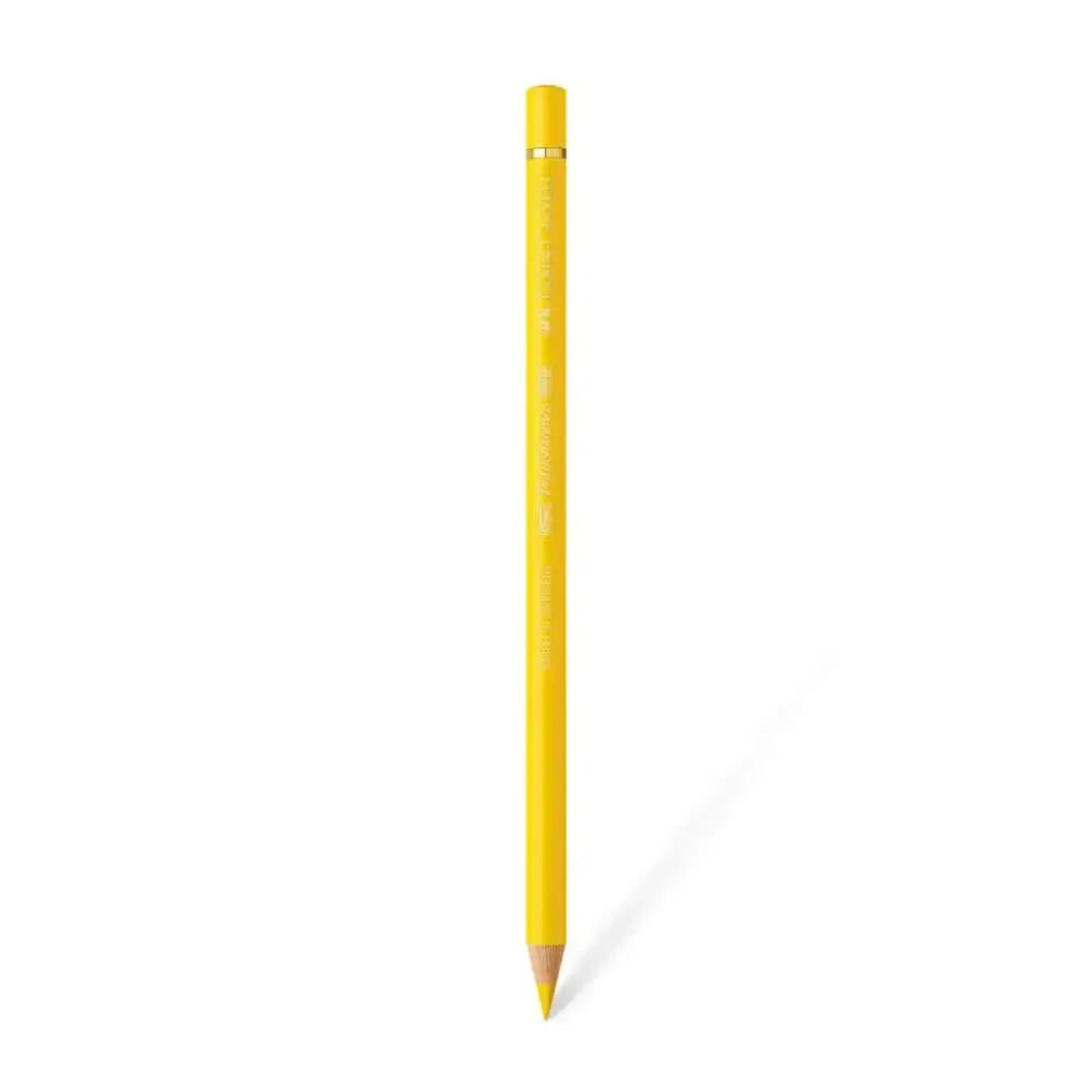 Faber Castell Polychromos Colour Pencil - Single Pencil - Yellow Shades - Cadmium Yellow - Colour Pencil