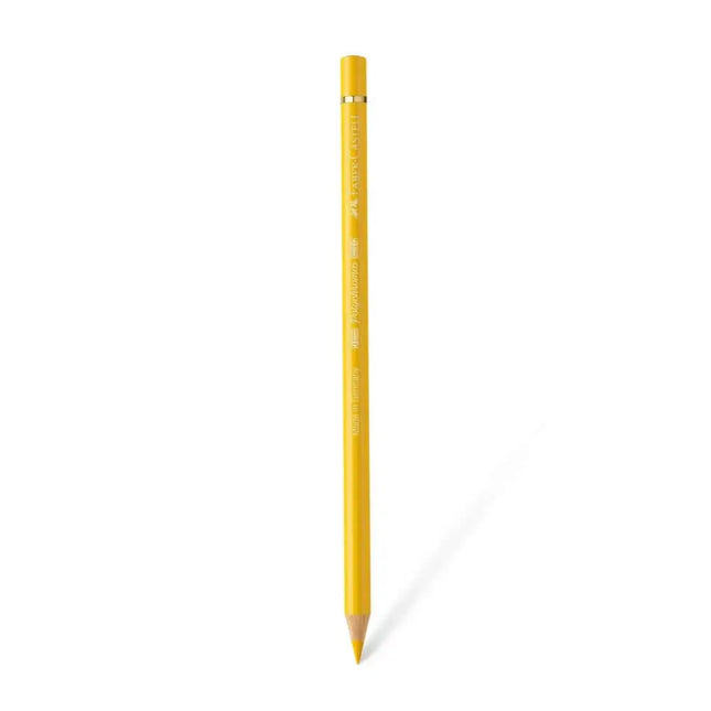 Faber Castell Polychromos Colour Pencil - Single Pencil - Yellow Shades - Dark Cadmium Yellow - Colour Pencil