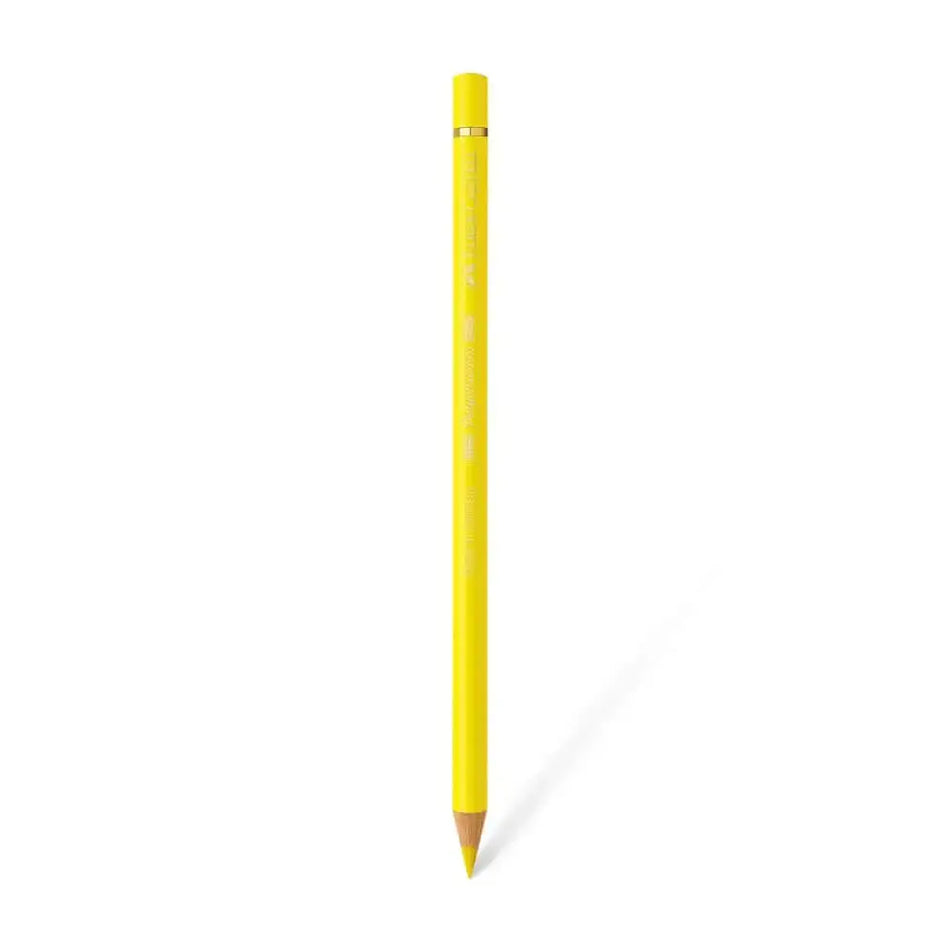 Faber Castell Polychromos Colour Pencil - Single Pencil - Yellow Shades - Light Cadmium Yellow - Colour Pencil