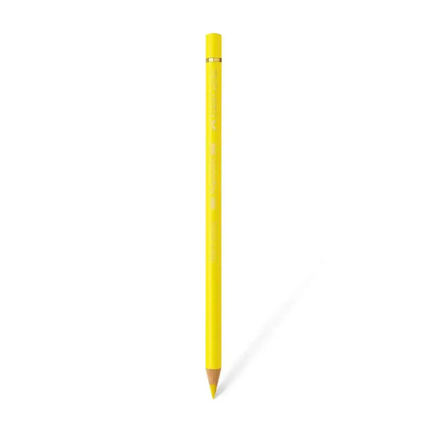 Faber Castell Polychromos Colour Pencil - Single Pencil - Yellow Shades - Light Cadmium Yellow - Colour Pencil