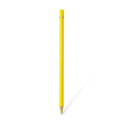 Faber Castell Polychromos Colour Pencil - Single Pencil - Yellow Shades - Light Chrome Yellow - Colour Pencil