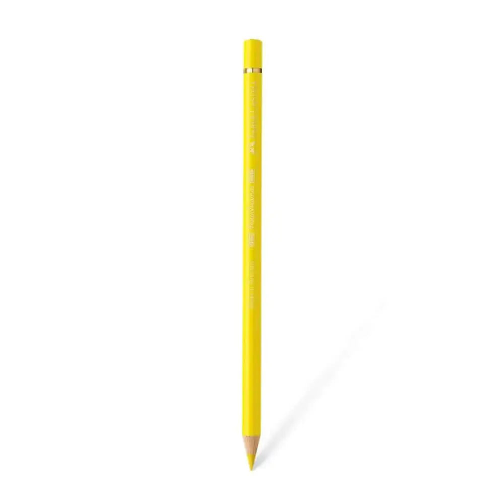 Faber Castell Polychromos Colour Pencil - Single Pencil - Yellow Shades - Light Chrome Yellow - Colour Pencil