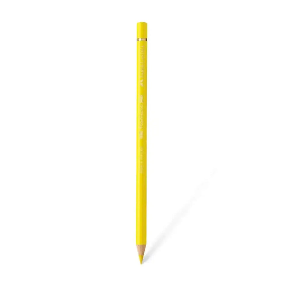 Faber Castell Polychromos Colour Pencil - Single Pencil - Yellow Shades - Light Chrome Yellow - Colour Pencil