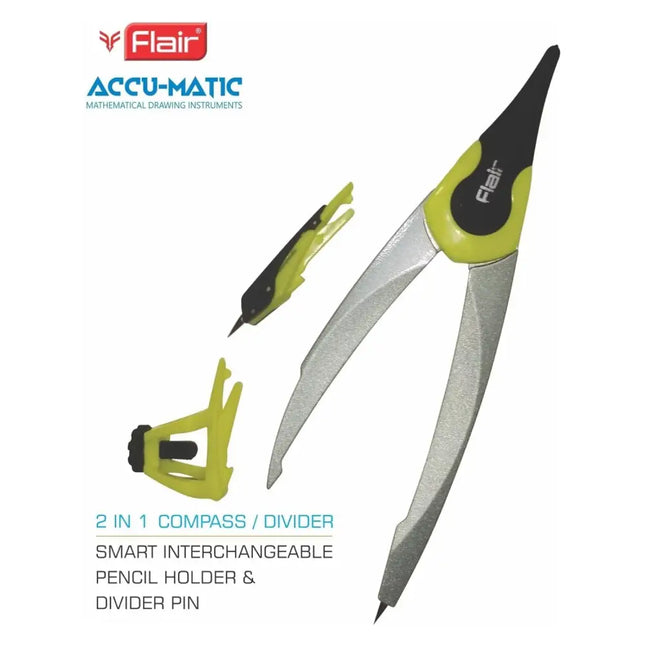 Flair Accu-Matic Mathematical Drawing Instruments Box - Geometry Box