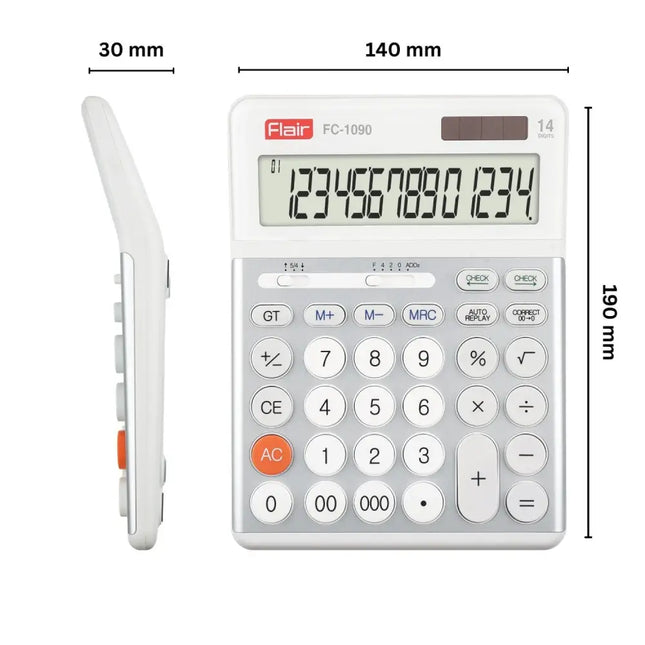 Flair FC-1090 14 Digits Desktop Calculator - Calculators