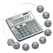 Flair FC-450 14 Digits Desktop Calculator with large display and key guard features.