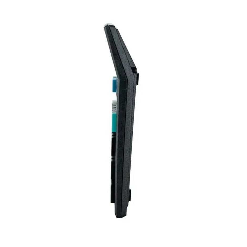 Flair FC-512 12 Digits Desktop Calculator side view showcasing its sleek design and compact size.