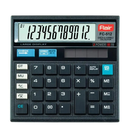 Flair FC-512 12 Digits Desktop Calculator - Calculators