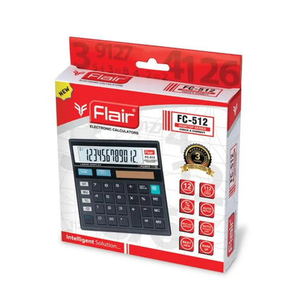 Flair FC-512 12 Digits Desktop Calculator - Calculators
