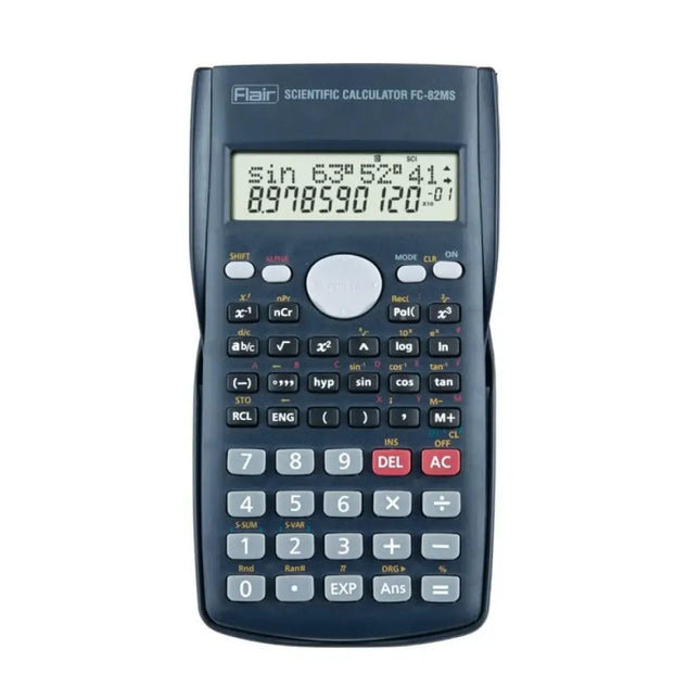 Flair FC-82MS Scientific Calculator | 240 Functions and 2 Line Display - Calculators
