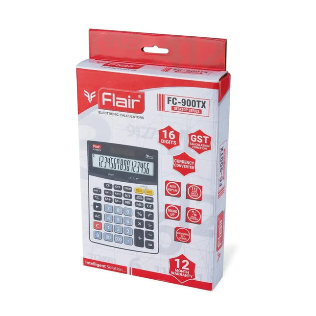 Flair FC-900TX 16 Digits GST Desktop Calculator - Calculators
