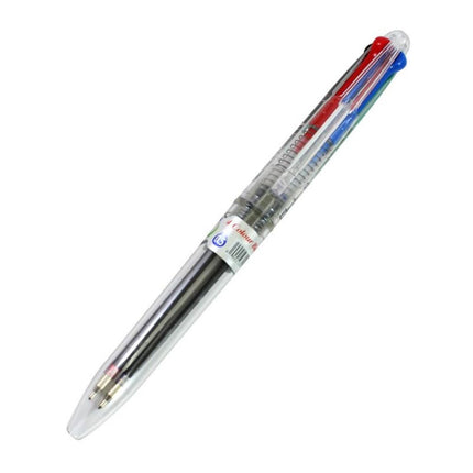Flair Sunny 4 Colour Retractable Ball Pen with black, red, blue, and green ink options for efficient writing.
