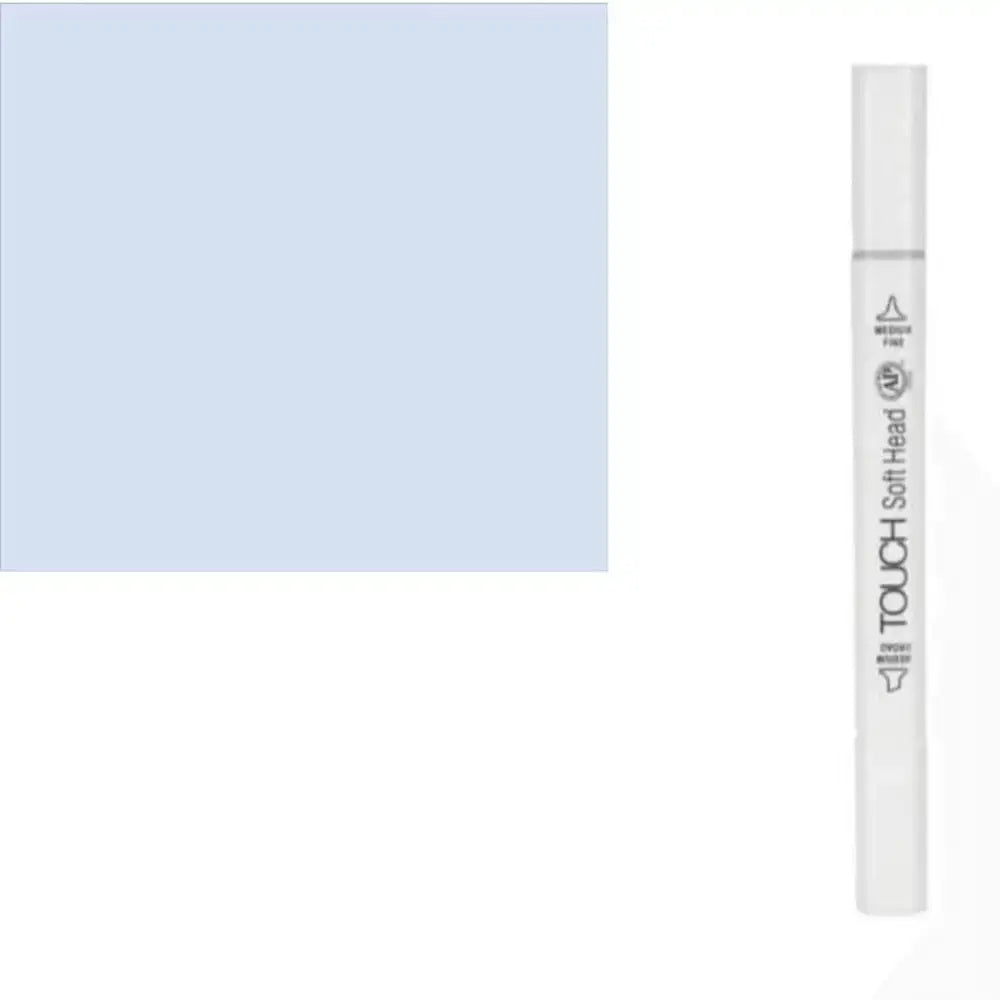 GifMor Colour Alcohol Art Markers | Dual Tip - Broad & Fine | Blue Shades - Pale Baby Blue - Calligraphy Pen