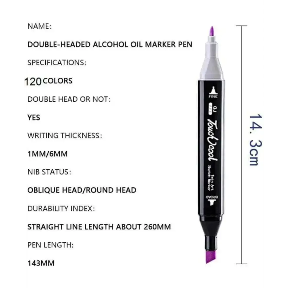 GifMor Colour Alcohol Art Markers | Dual Tip - Broad & Fine | Blue Shades - Calligraphy Pen