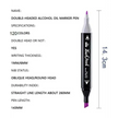 GifMor Colour Alcohol Art Markers | Dual Tip - Broad & Fine | Blue Shades - Calligraphy Pen