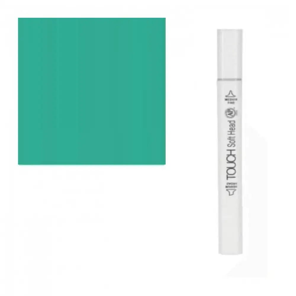 GifMor Colour Alcohol Art Markers | Dual Tip - Broad & Fine | Green Shades - Turquoise Green Light - Calligraphy Pen