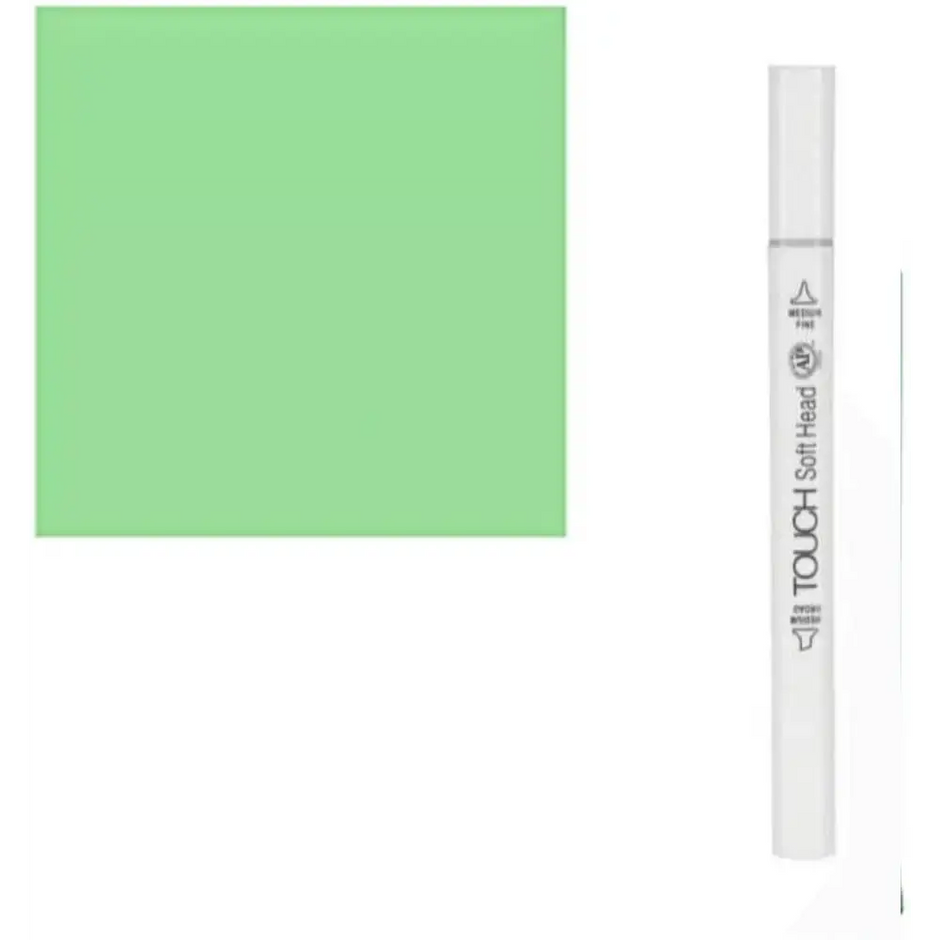 GifMor Colour Alcohol Art Markers | Dual Tip - Broad & Fine | Green Shades - Pale Green - Calligraphy Pen