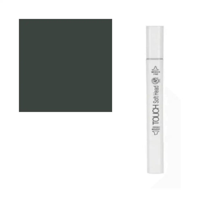 GifMor Colour Alcohol Art Markers | Dual Tip - Broad & Fine | Grey Shades - GG7 Green Grey - Calligraphy Pen