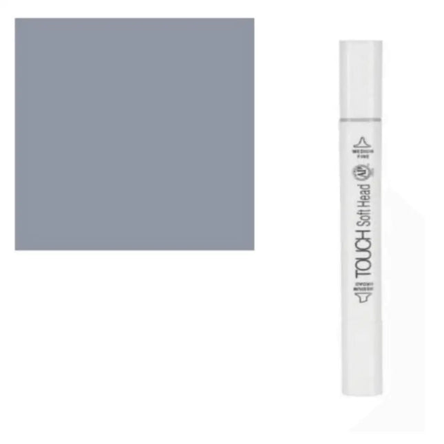 GifMor Colour Alcohol Art Markers | Dual Tip - Broad & Fine | Grey Shades - CG4 Cool Grey - Calligraphy Pen