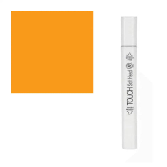 GifMor Colour Alcohol Art Markers | Dual Tip - Broad & Fine |Orange Shades - Marigold - Calligraphy Pen