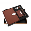 GifMor Premium 9033 Tan - A5 Diary Keychain Card Holder and Pen Gift Set - Gift Set