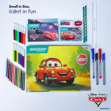 Hauser Artz Cars 200 Kit | Stationery Kit of 14 Items - Art Kits