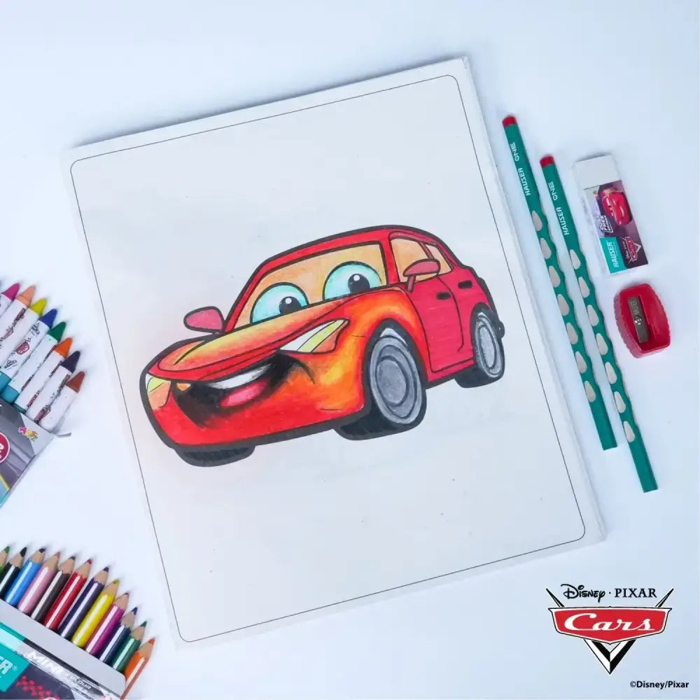 Hauser Artz Cars 50 Kit | Stationery Kit of 7 Items - Art Kits