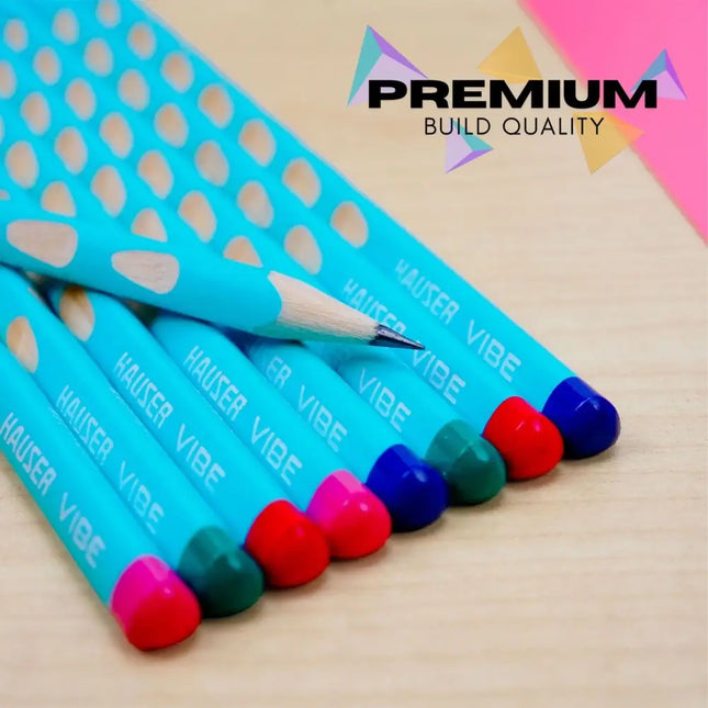 Hauser Artz Vibe Super Dark Pencil | Includes Eraser and Sharpener - 50 - Pencils