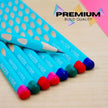 Hauser Artz Vibe Super Dark Pencil | Includes Eraser and Sharpener - 50 - Pencils
